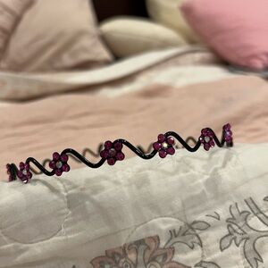 SOHO pink crystal flower headband